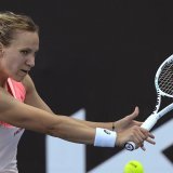 Viktorija Golubic n'est plus qu'à un match de rejoindre le tableau principal de l'Open d'Australie (archives). KEYSTONE/AP/LOUISE DELMOTTE